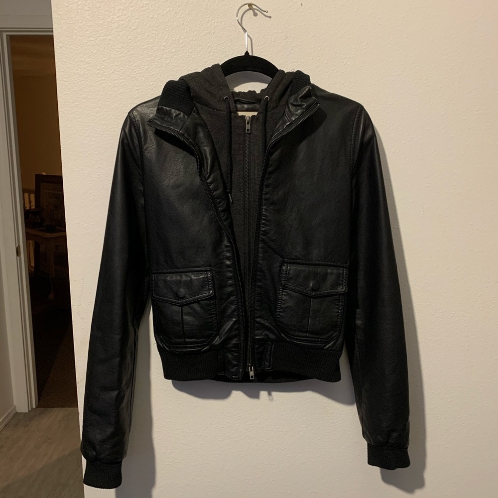 Rarely Worn Nordstrom Pleather Jacket